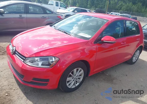2017 Volkswagen Golf Tsi S 4-Door/Tsi Se 4-Door/Tsi Sel 4-Door/Tsi Wolfsburg Edition 4-Door из США, поврежденный, VIN 3VW217AU2HM055524